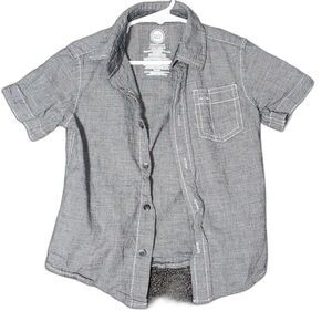 Wonder Nation Kid's Black and White Button Down Shirt Size 4-5XS/XCH Size